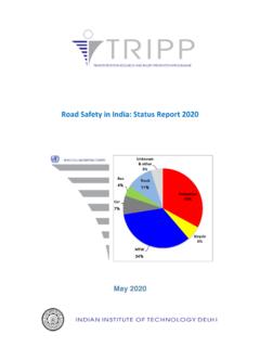 Road Safety in India: Status Report 2020