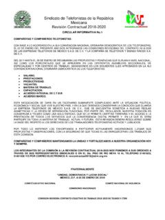 Sindicato de Telefonistas de la Rep&#250;blica Mexicana …