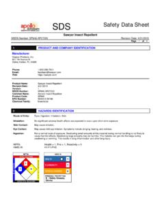 SDS Safety Data Sheet - sawyer.com