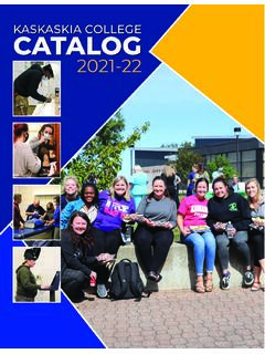 2021-22 CATALOG CONTENTS - Kaskaskia College