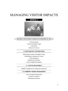 MANAGING VISITOR IMPACTS - .NET Framework