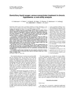 Domiciliary liquid oxygen versus concentrator treatment in ...