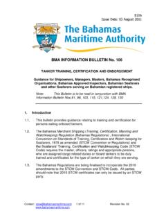 BMA INFORMATION BULLETIN No. 106 - …