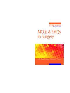 MCQs and EMQs in Surgery: A Bailey &amp; Love Companion Guide