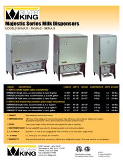 Majestic Series Milk Dispensers - Silver King - Silver …