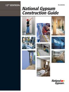 12TH EDITION National Gypsum Construction Guide
