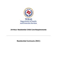 24-Hour Residential Child Care Requirements