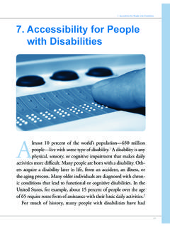 7. Accessibility for People with Disabilities 7 ...