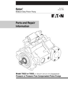 Parts and Repair Information - Eaton