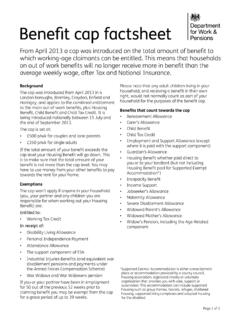 Benefit cap factsheet - assets.publishing.service.gov.uk