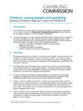 Children, young people and gambling