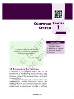 Computer System - NCERT