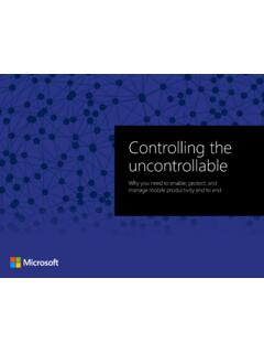 Controlling the uncontrollable - info.microsoft.com