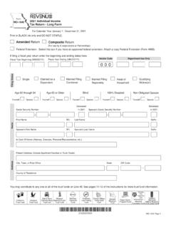MO-1040 2021 Individual Income Tax Return - Long Form