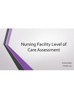 Nursing Facility Level of Care Assessment
