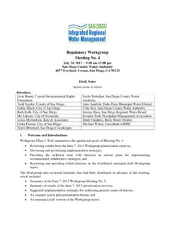 Regulatory Workgroup Meeting No. 4 - sdirwmp.org