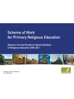 Scheme of Work for Primary Religious Education - …
