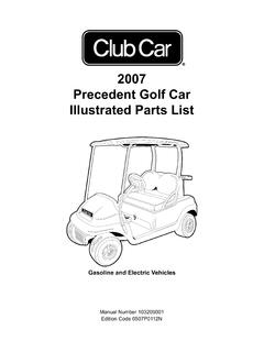2007 Precedent Golf Car Illustrated Parts List