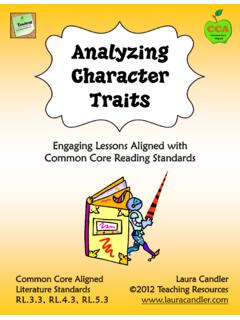 Analyzing Character Traits - Weebly