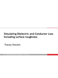 Simulating Dielectric and Conductor Loss - iMAPS Ne