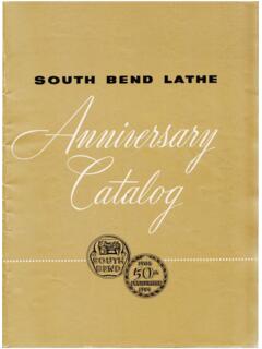 SOUTH BEND LATHE - VintageMachinery.org