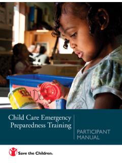 Child Care Emergency Preparedness Training