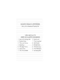 ALSO BY ROWLEY JEFFERSON GREG HEFFLEY'S DIARY OF A …