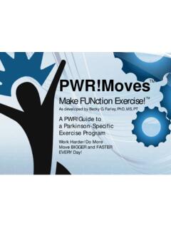 PWR!MovesTM - Parkinson Wellness Recovery | PWR!