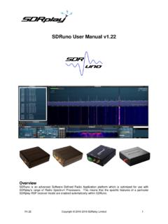 SDRuno User Manual v1 - SDRplay