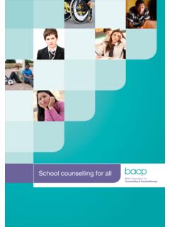 School counselling for all - BACP
