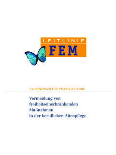 Inhaltsverzeichnis - Leitlinie FEM