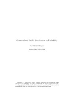 Grinstead and Snell’s Introduction to Probability