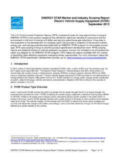 Electric Vehicle Supply Equipment Scoping Report