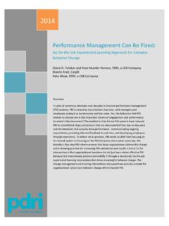 Performance Managemen Can Be Fixed: An On-the-Job ...