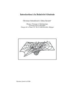 Introduction `a la Relativit&#180;e G&#180;en&#180;erale