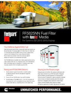 FF5825NN Fuel Filter with Media - Cummins Filtration