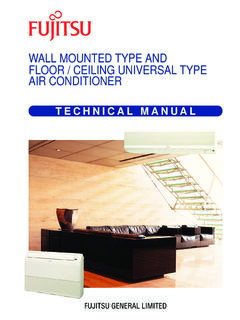 WALL MOUNTED TYPE AND FLOOR / CEILING …