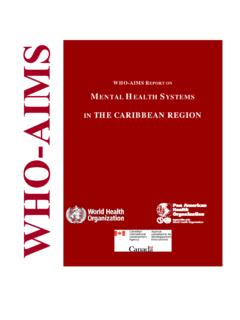 IN THE CARIBBEAN REGION - World Health Organization