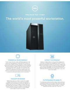 PRECISION 7920 TOWER The world’s most powerful …