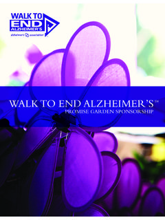 WALK TO END ALZHEIMER’S
