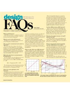Design FAQs - RF Detectors For Wireless Devices