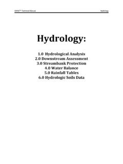 Hydrology - integrated Stormwater Management …