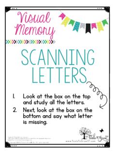 Scanning letters - Tools To Grow, Inc.