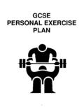 GCSE PERSONAL EXERCISE PLAN - Pride &amp; Perseverance