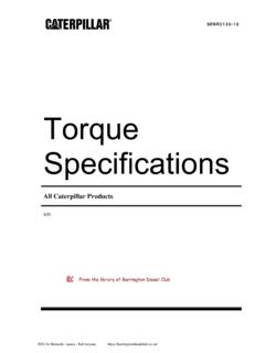 Torque Specifications - Barrington Diesel Club