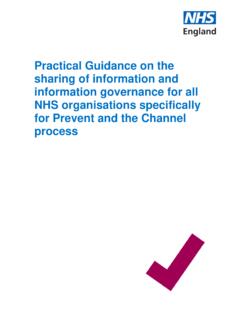 Practical Guidance on the sharing of ... - NHS England