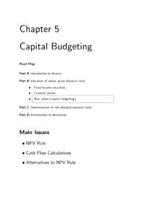 Chapter 5 Capital Budgeting
