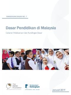 Dasar Pendidikan di Malaysia - Nottingham