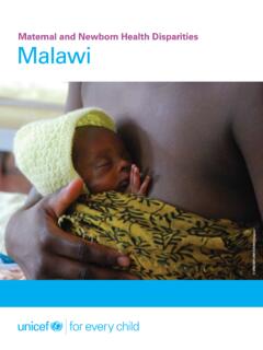 Maternal and Newborn Health Disparities Malawi