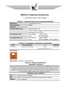 MSDS for (Triglycidyl isocyanurate)